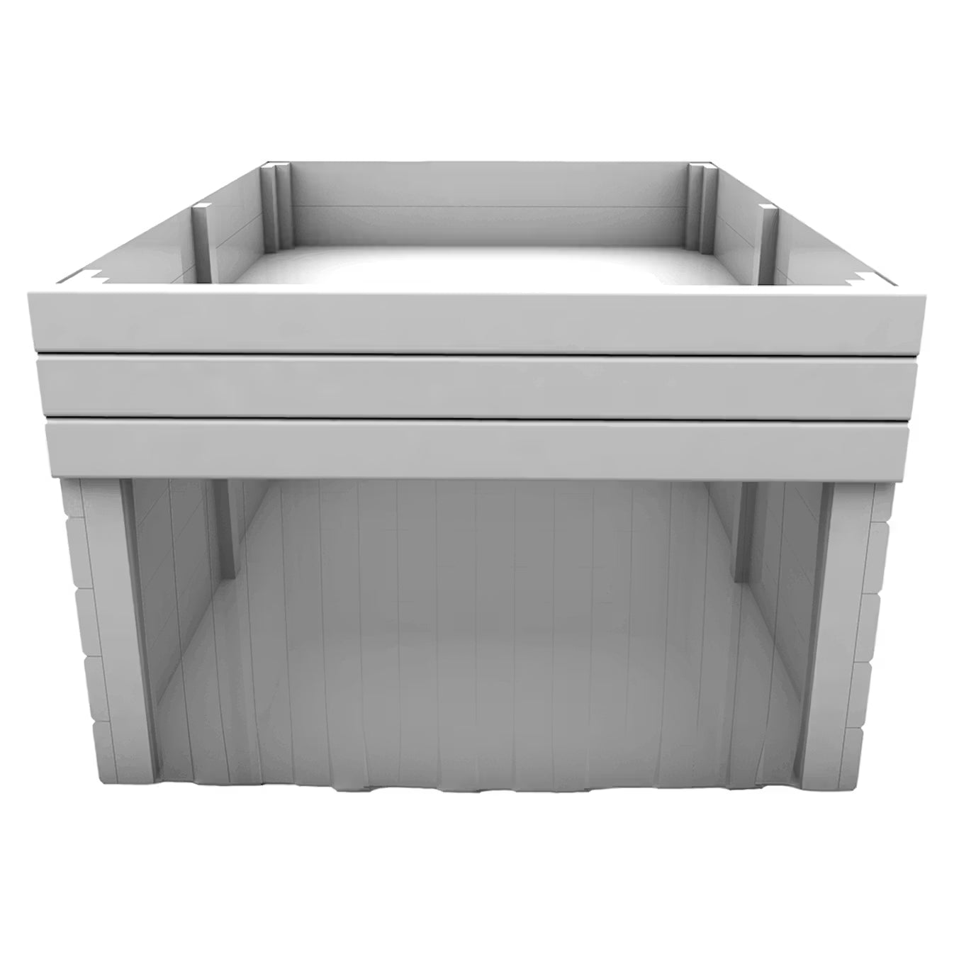 Blomstergarage till robotgräsklippare