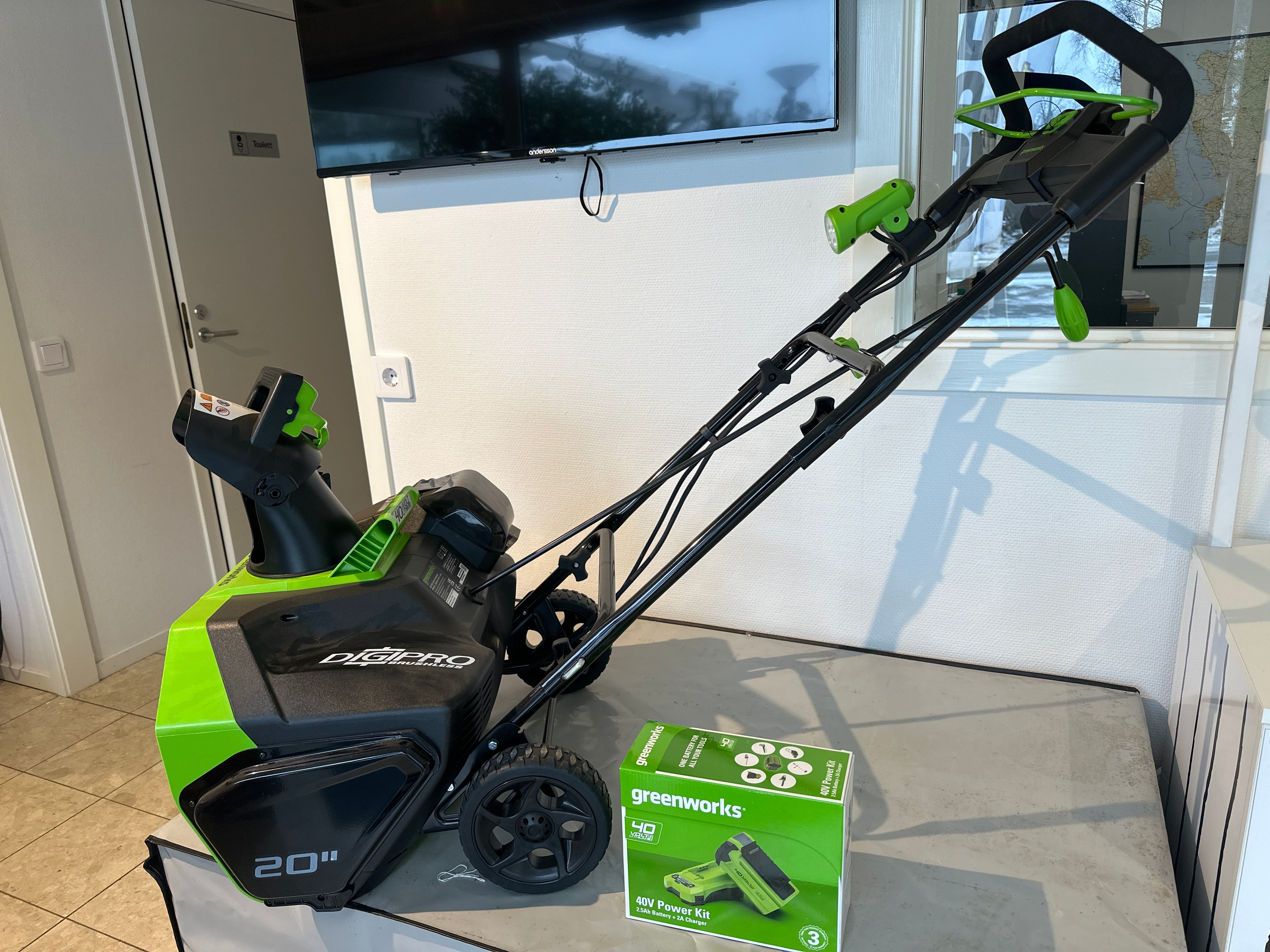 Greenworks Snöslunga 40V