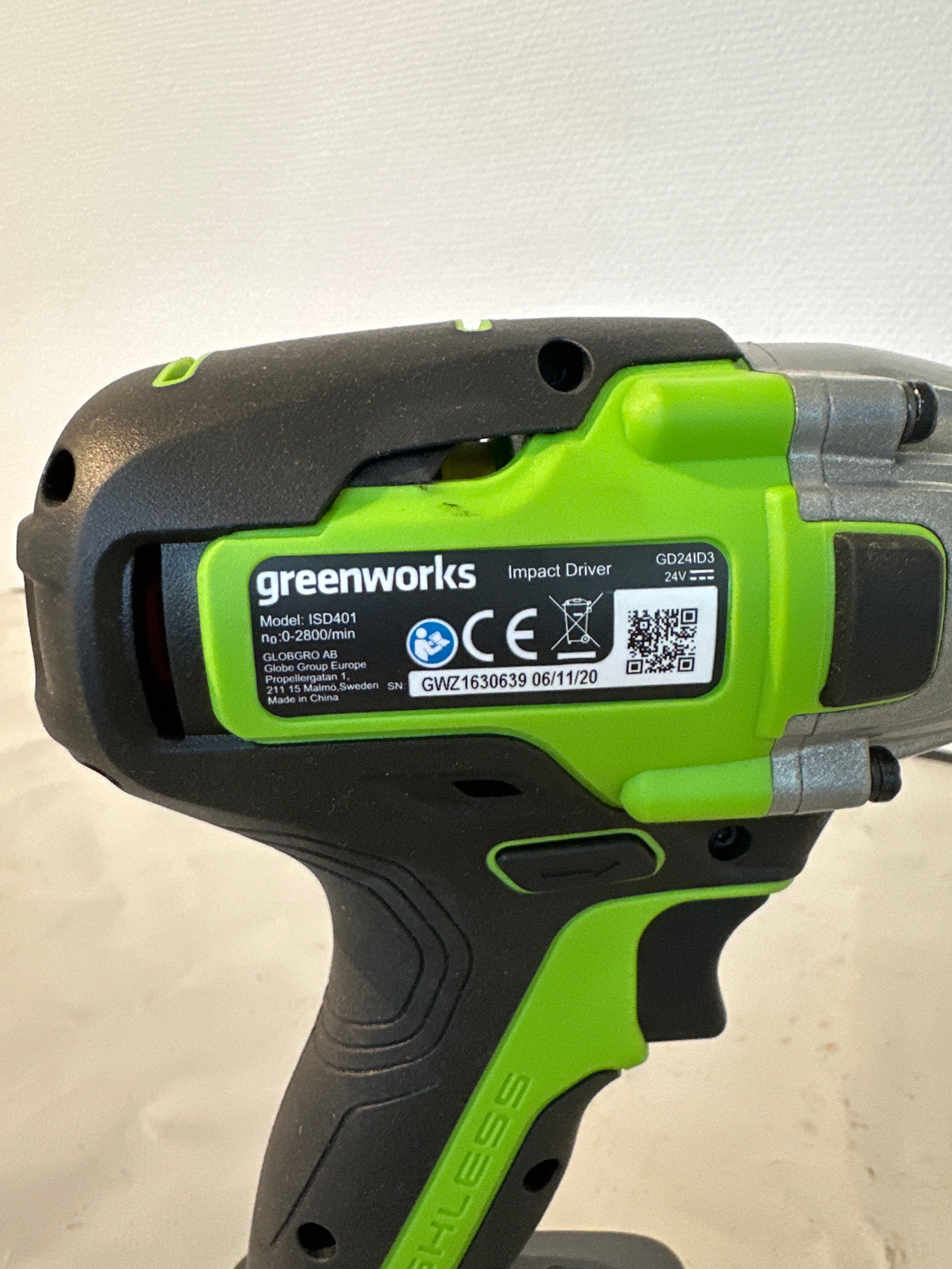 Greenworks Slagskruvdragare 24V – Impact Driver