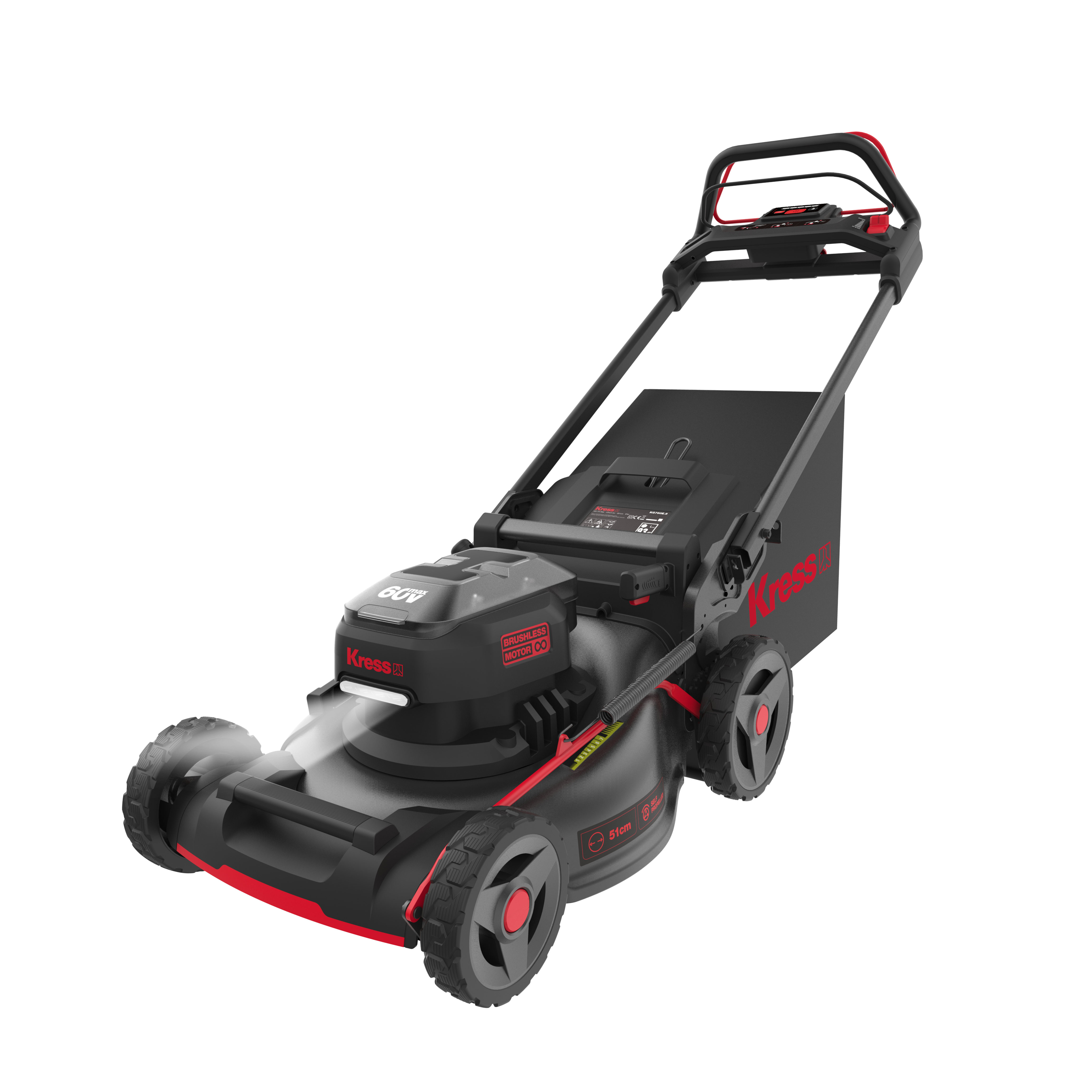 Kress 60 V 51 cm borstlös gräsklippare med drivning KG760E.9